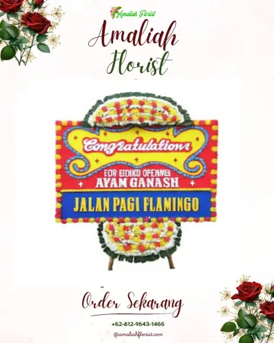 Bunga Papan Congratulation di Kricak